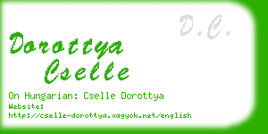dorottya cselle business card